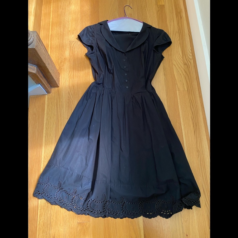 Black cotton dress